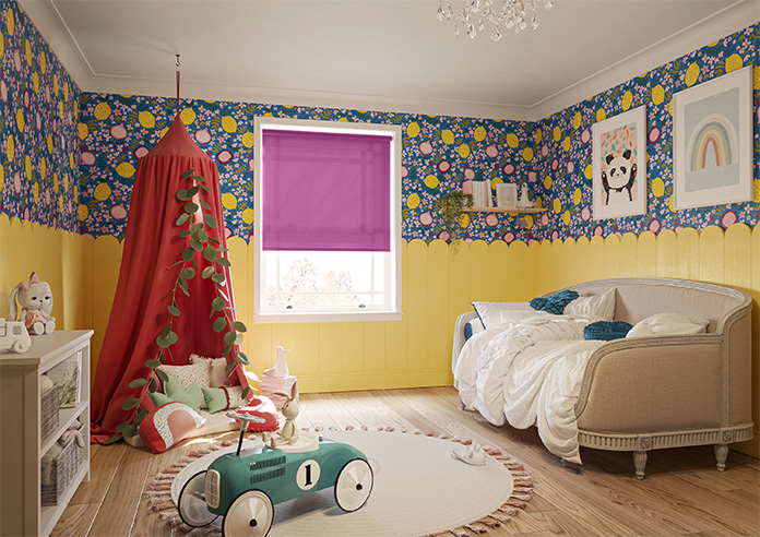 Trapani, Magenta - Roller Blind - Image 7